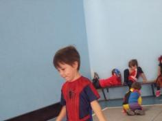 Muito exercício nos grupos do Infantil I