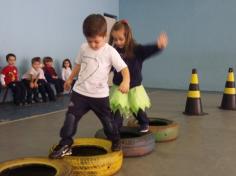 Muito exercício nos grupos do Infantil I