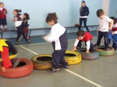 Muito exercício nos grupos do Infantil I