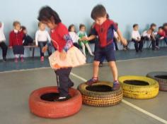 Muito exercício nos grupos do Infantil I