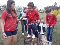 Grupo Animais da Fazenda visita o Espaço Verde com a Equipe do LEAS