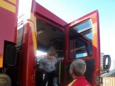 Grupo Arco-Íris em aula-passeio no Corpo de Bombeiros