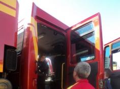 Grupo Arco-Íris em aula-passeio no Corpo de Bombeiros