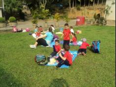 Grupo Baleia em aula-passeio no Espaço Verde