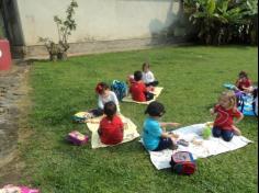 Grupo Baleia em aula-passeio no Espaço Verde