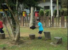 Grupo Baleia em aula-passeio no Espaço Verde