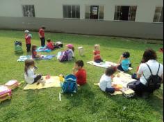 Grupo Baleia em aula-passeio no Espaço Verde