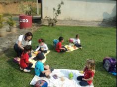 Grupo Baleia em aula-passeio no Espaço Verde