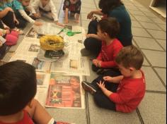 Grupo Baleia em aula-passeio no Espaço Verde