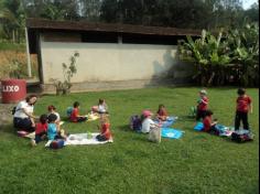 Grupo Baleia em aula-passeio no Espaço Verde