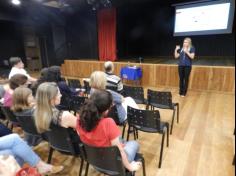 Fotos e vídeo da palestra Cérebro e Tecnologias