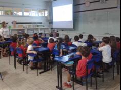 1º ano A conversando sobre a higiene bucal