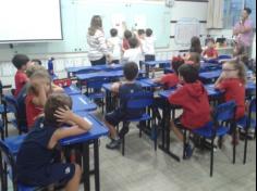 1º ano A conversando sobre a higiene bucal