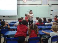 1º ano A conversando sobre a higiene bucal